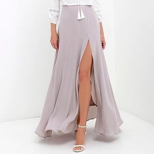 Lulu's Seaside Soirée Maxi Skirt